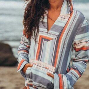 Faherty Baja Poncho Hoodie Pocket Sierra Campfire Pendleton Paradise women’s M